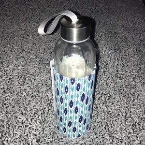 Glass water bottle